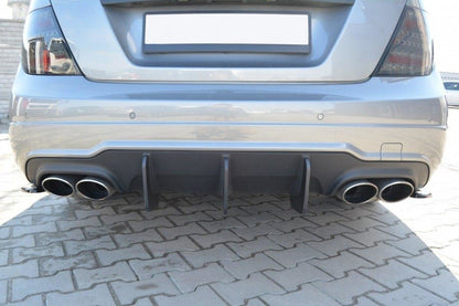 Diffusor Heck Ansatz für Heckschürze für v.2 Mercedes C W204 AMG-Line (FACELIFT)