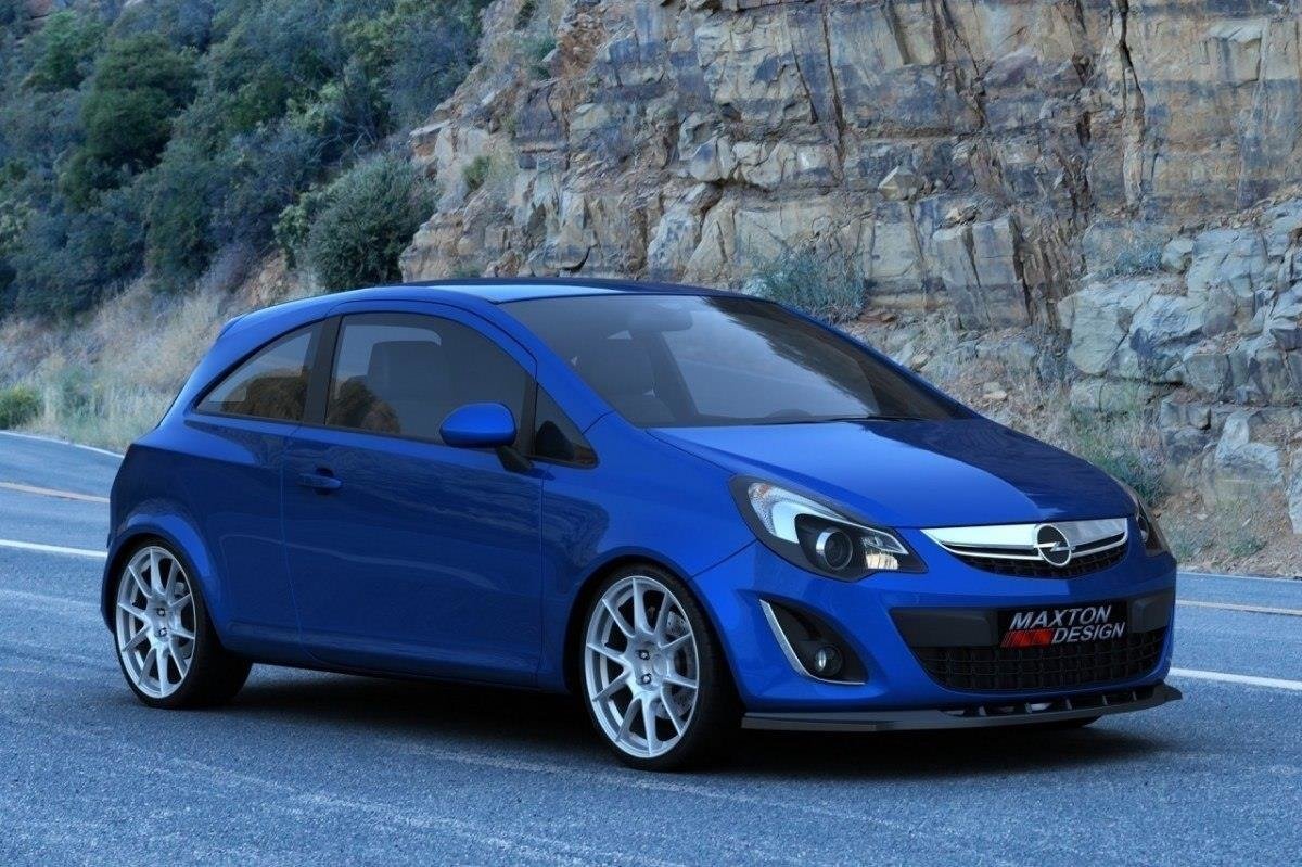 Front Ansatz für OPEL CORSA D Facelift schwarz matt