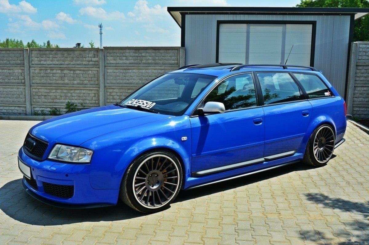 Seitenschweller Ansatz für Audi RS6 C5 schwarz Hochglanz