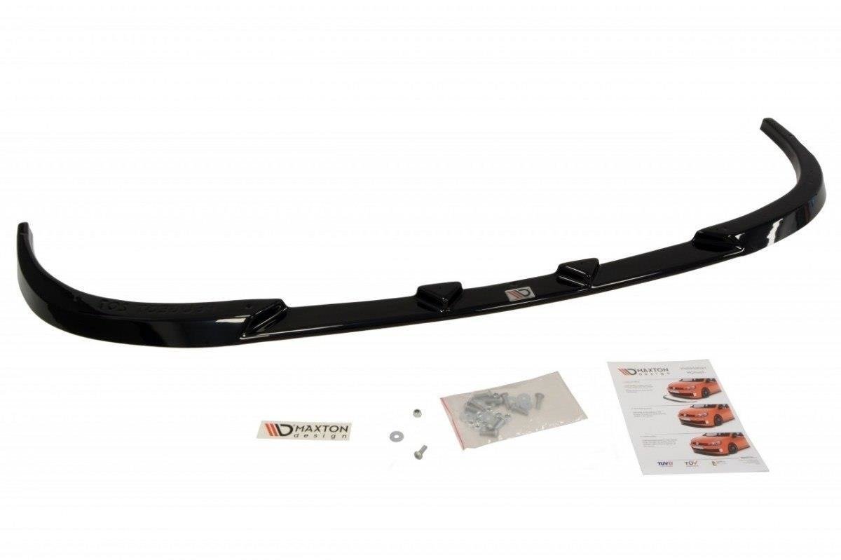 Front Ansatz für PEUGEOT 207 vor Facelift schwarz Hochglanz