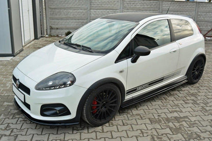 Seitenschweller Ansatz für FIAT GRANDE PUNTO ABARTH schwarz matt