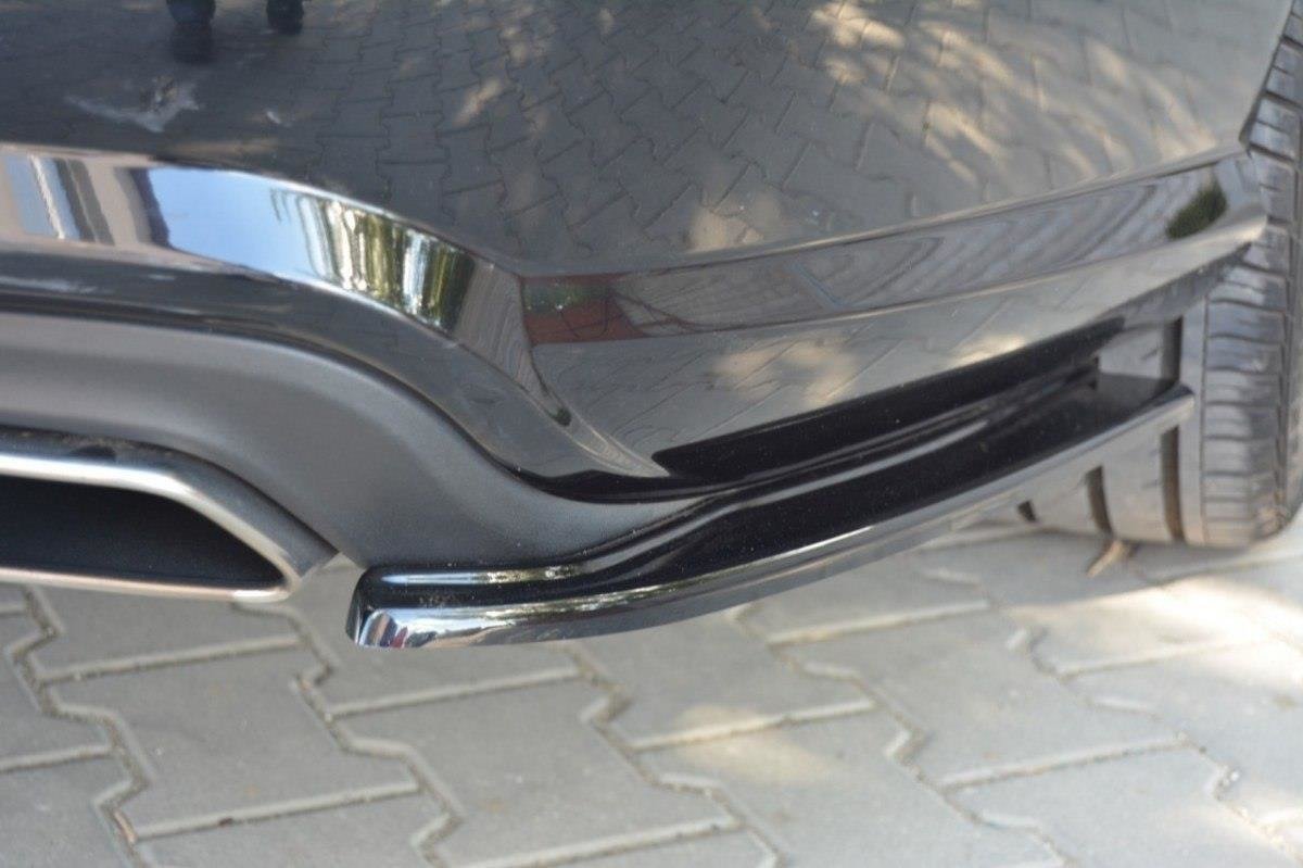 Heck Ansatz Flaps Diffusor für MERCEDES CLS C218 AMG LINE schwarz Hochglanz