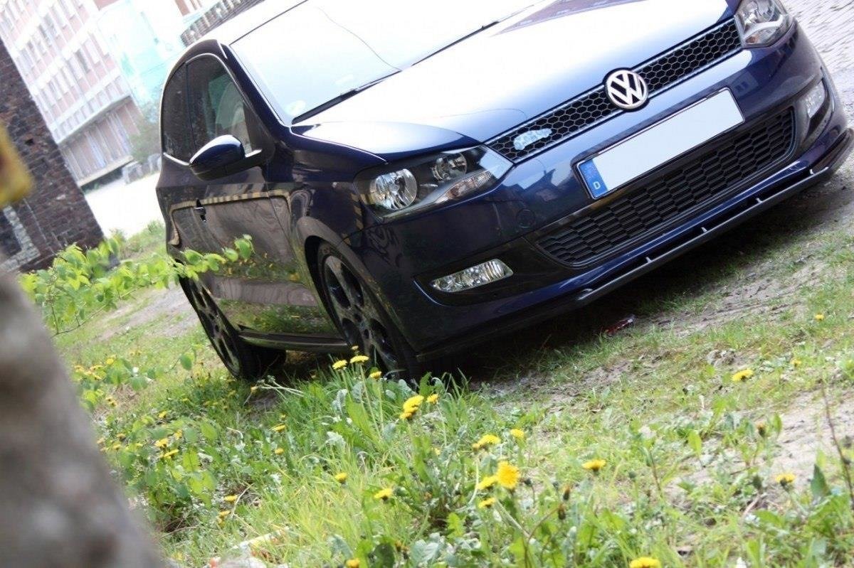 Front Ansatz für VW POLO MKV schwarz matt
