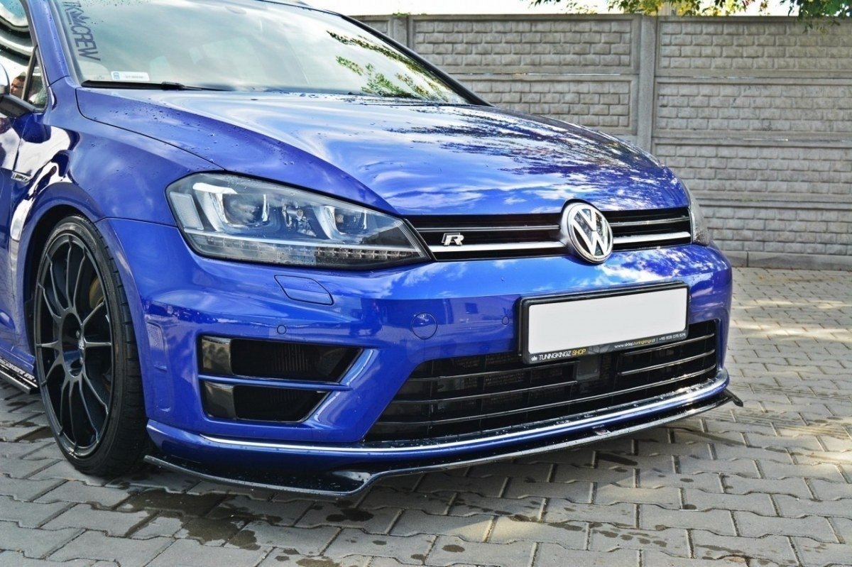 Front Ansatz V.2 für VW Golf 7 R / R-Line schwarz Hochglanz