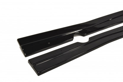 Seitenschweller Diffuser Ford Fiesta ST / ST-Line Mk7 / Mk7 FL schwarz matt
