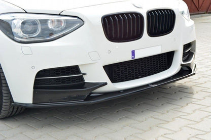 Front Ansatz für BMW 1er F20/F21 M-Power (vor Facelift) schwarz matt