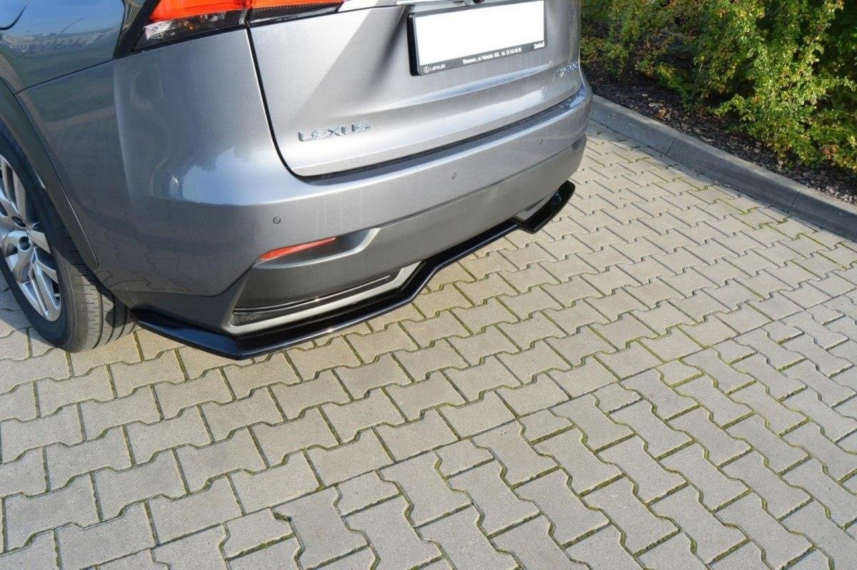 Mittlerer Diffusor Heck Ansatz für Lexus NX Mk1 H  schwarz matt