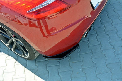 Heck Ansatz Flaps Diffusor für PEUGEOT RCZ schwarz Hochglanz