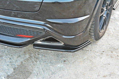 Heck Ansatz Flaps Diffusor für HONDA CIVIC VIII TYPE S/R schwarz matt