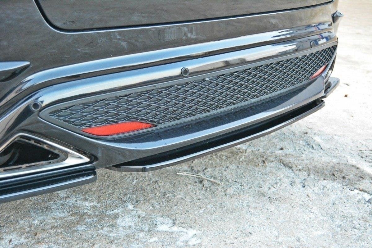 Mittlerer Diffusor Heck Ansatz für HONDA CIVIC VIII TYPE S/R  schwarz Hochglanz