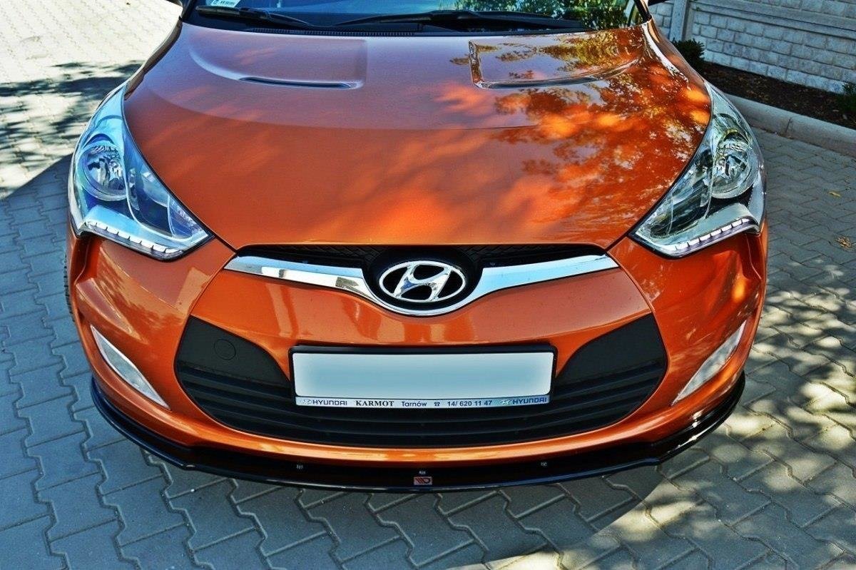 Front Ansatz für Hyundai Veloster schwarz matt
