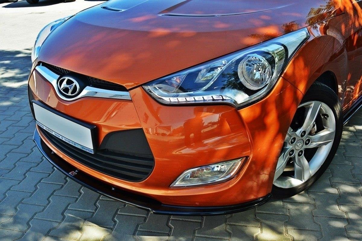 Front Ansatz für Hyundai Veloster schwarz matt