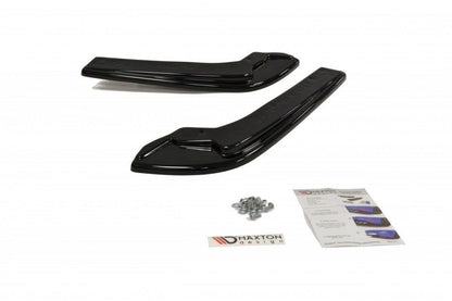 Heck Ansatz Flaps Diffusor für SUBARU WRX STI schwarz Hochglanz