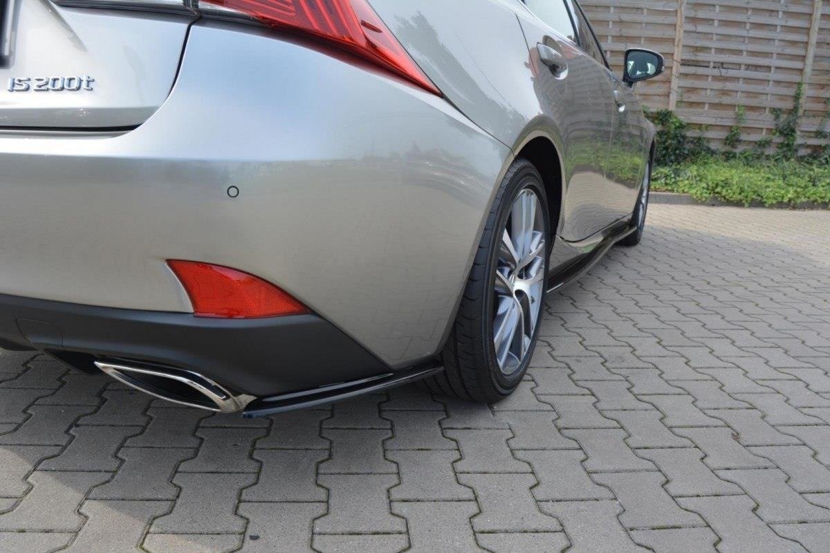 Heck Ansatz Flaps Diffusor für Lexus IS Mk3 Facelift T schwarz matt