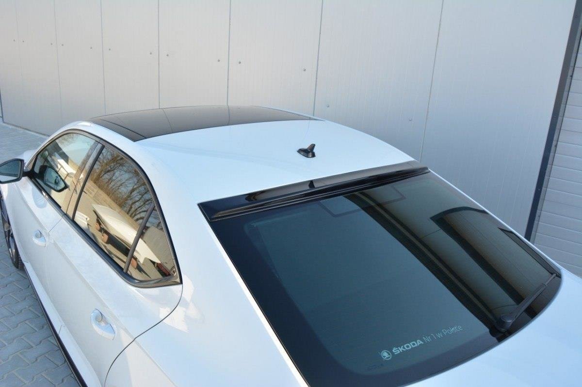 Heckscheiben Spoiler für SKODA SUPERB III schwarz matt