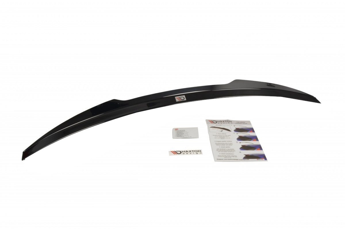 Spoiler CAP für BMW 3er E92 M Paket schwarz Hochglanz