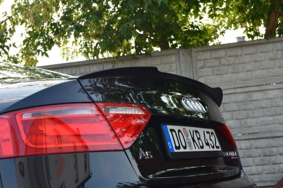 Spoiler CAP für Audi S5 / A5 / A5 S-Line 8T / 8T FL Coupe schwarz matt