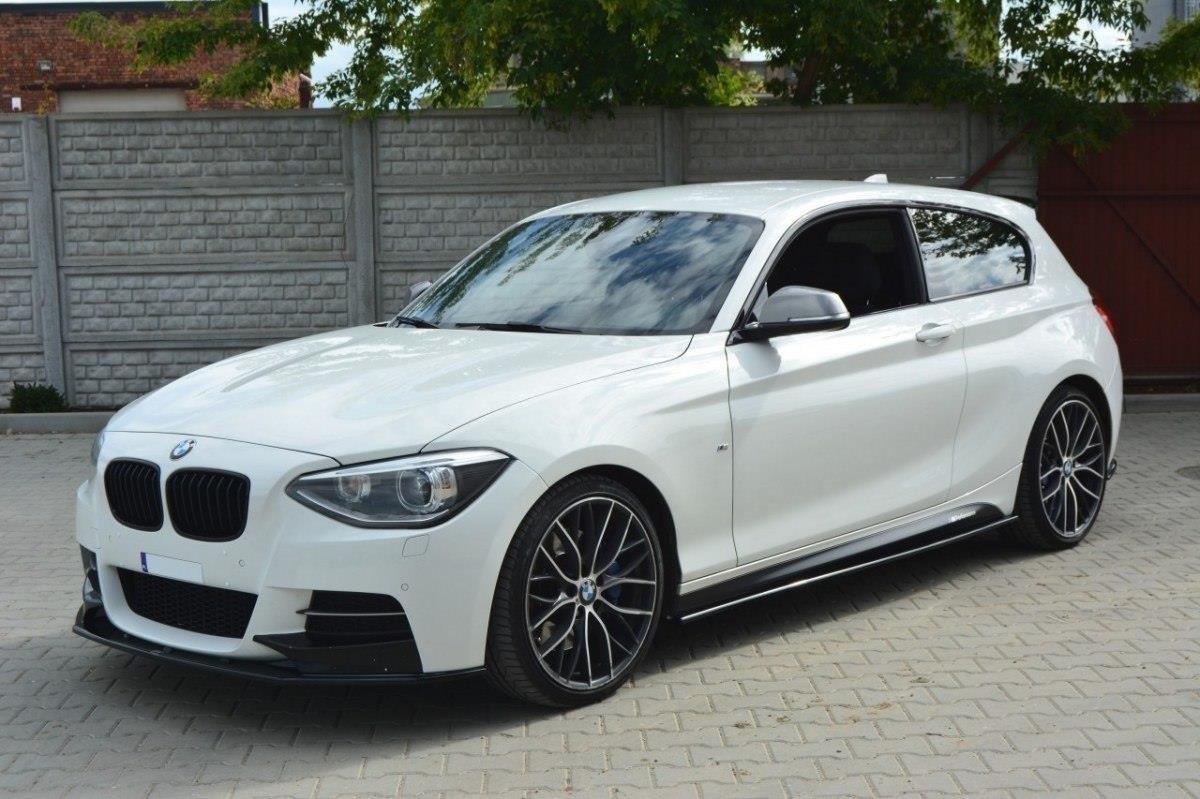 Front Ansatz für BMW 1er F20/F21 M-Power (vor Facelift) schwarz Hochglanz