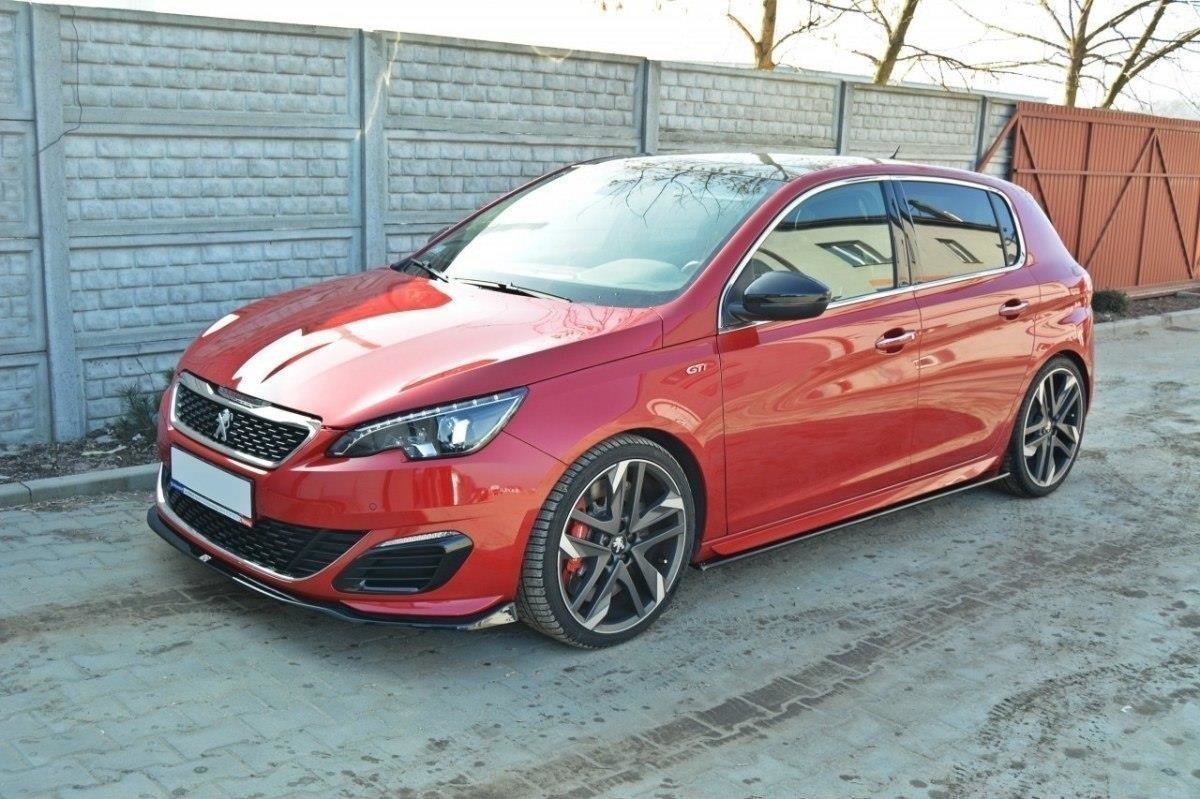 Seitenschweller Ansatz für PEUGEOT 308 II GTI Carbon Look