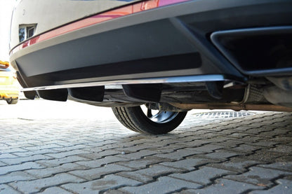 Mittlerer Diffusor Heck Ansatz passend für DTM LOOK passend für Skoda Octavia III RS Carbon Look Carbon Look