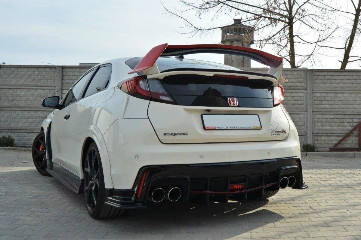 Spoiler CAP für n.2 HONDA CIVIC IX TYPE R schwarz Hochglanz