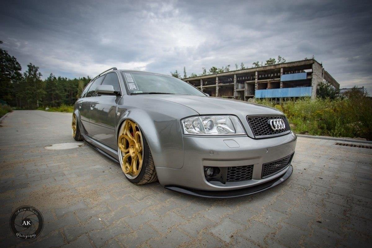 Seitenschweller Ansatz für Audi RS6 C5 schwarz matt