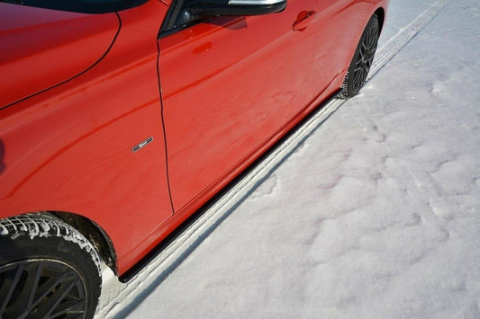 Seitenschweller Ansatz für BMW 3er F30 schwarz matt