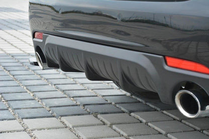 Diffusor Heck Ansatz für Saab 9-3 Aero Mk2 Facelift schwarz matt