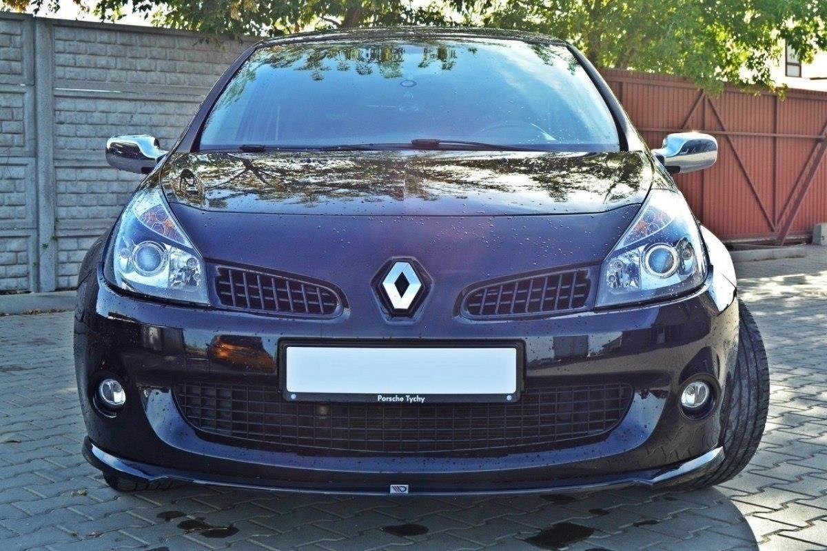 Front Ansatz für RENAULT CLIO III RS schwarz matt