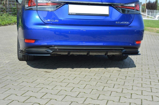 Diffusor Heck Ansatz für Lexus GS Mk4 Facelift H Carbon Look