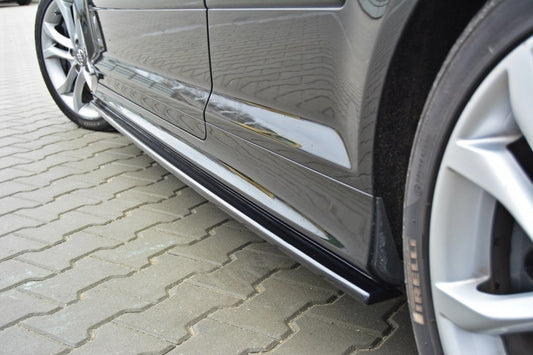 Seitenschweller Ansatz für Audi S3 8P / S3 8P FL / RS3 8P schwarz matt