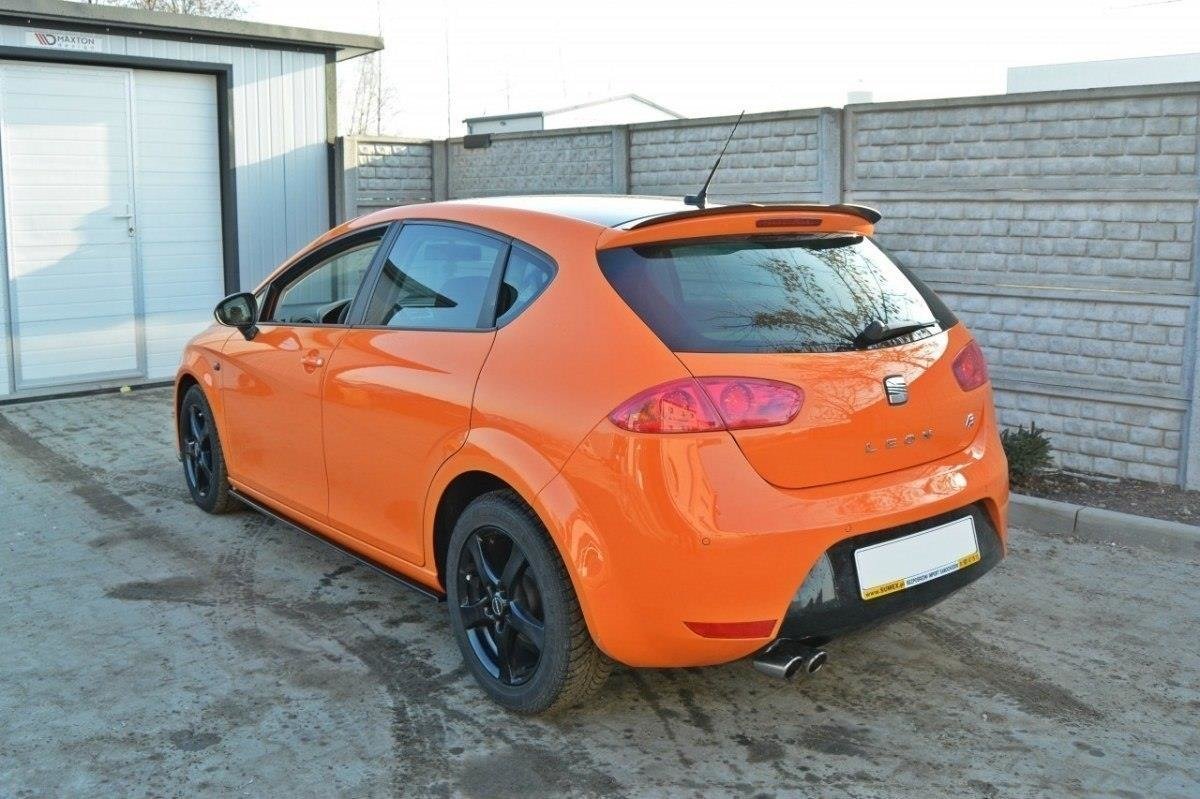 Seitenschweller Ansatz für SEAT LEON MK2 CUPRA / FR  schwarz matt