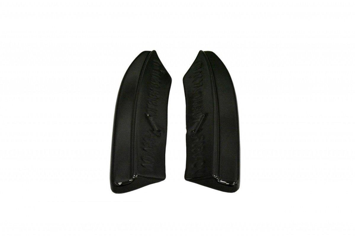 Heck Ansatz Flaps Diffusor für VOLVO V50F R-DESIGN schwarz matt