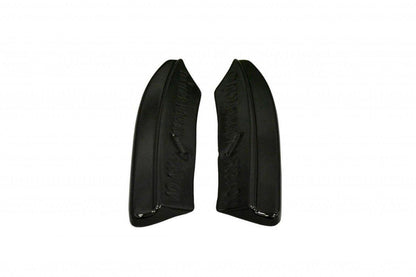 Heck Ansatz Flaps Diffusor für VOLVO V50F R-DESIGN schwarz Hochglanz