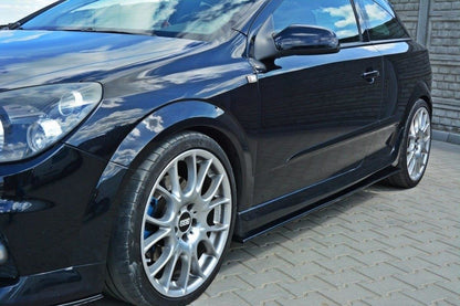 Seitenschweller Ansatz für OPEL ASTRA H (FOR OPC / VXR) schwarz matt