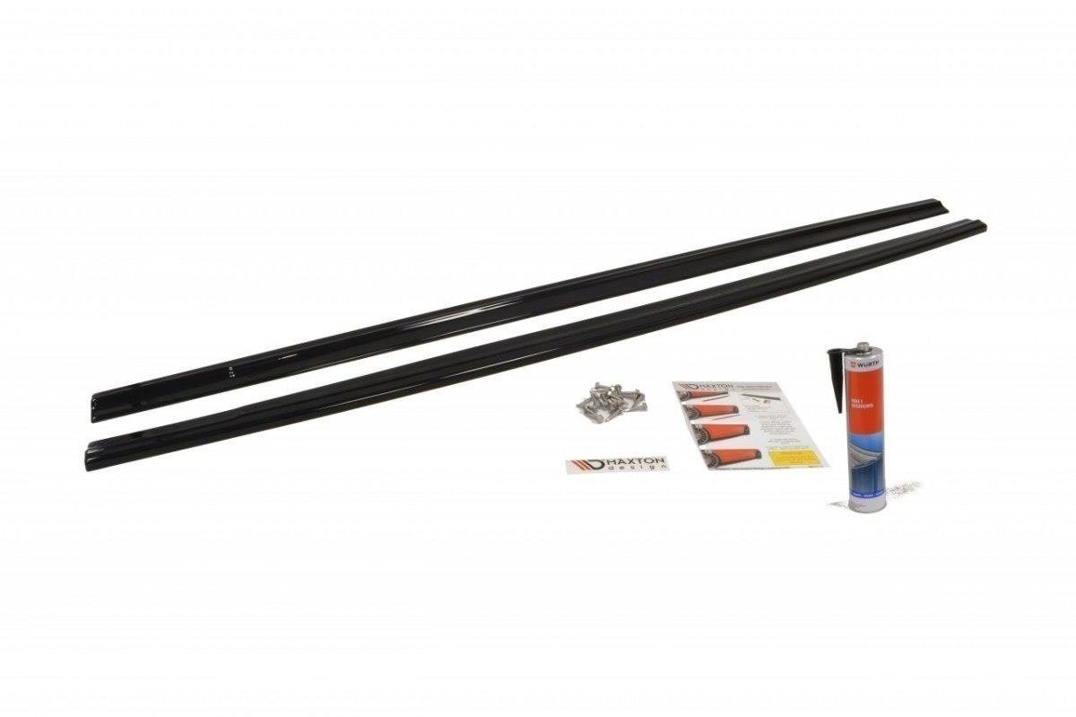 Seitenschweller Ansatz für Ford Focus ST Mk2 FL schwarz Hochglanz