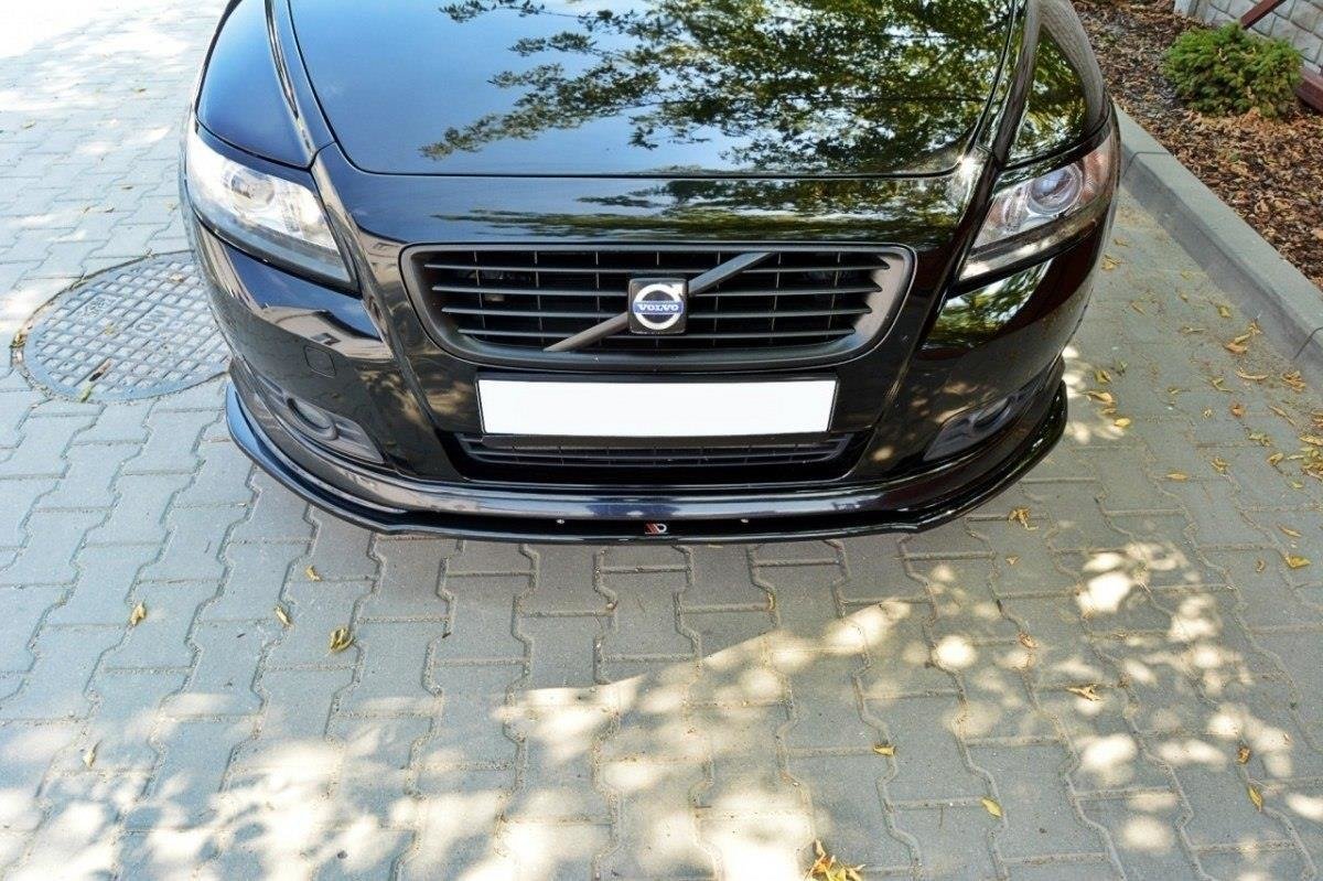 Front Ansatz für v.1 VOLVO V50F R-DESIGN schwarz Hochglanz