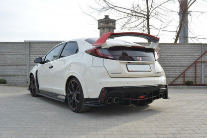 Diffusor Heck Ansatz für HONDA CIVIC IX TYPE R schwarz matt