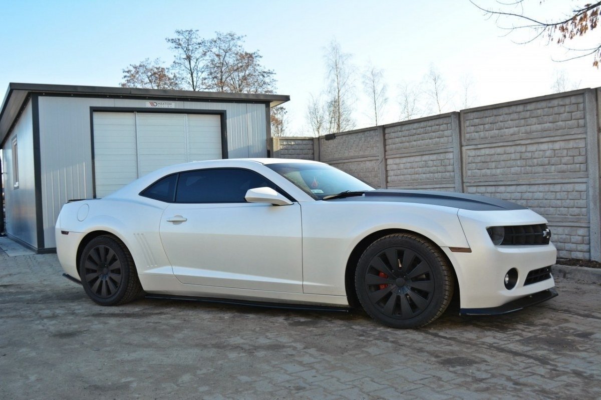 Seitenschweller Ansatz für CHEVROLET CAMARO V SS - US, EU VERSION (vor Facelift) schwarz matt