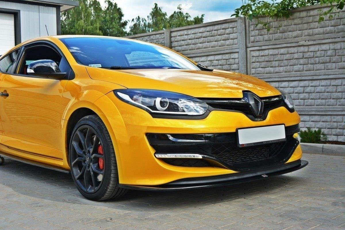 Front Ansatz für RENAULT MEGANE 3 RS v.2 schwarz Hochglanz