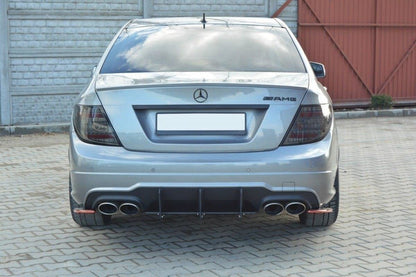 MERCEDES C W204 AMG-LINE Facelift Diffusor Heck Ansatz für Heckschürze für & Heck Ansatz Flaps Diffusor für