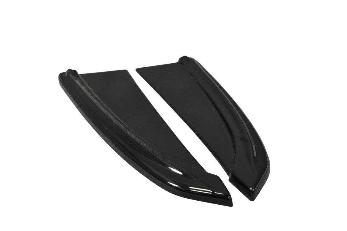 Heck Ansatz Flaps Diffusor für Audi A8 D4 schwarz Hochglanz