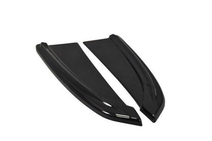 Heck Ansatz Flaps Diffusor für Audi A8 D4 schwarz Hochglanz