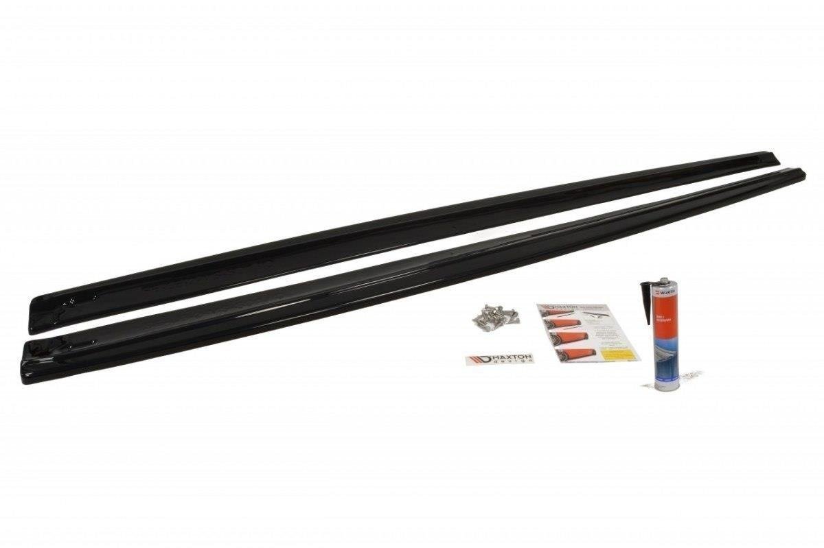 Seitenschweller Ansatz für SEAT LEON MK2 MS DESIGN schwarz Hochglanz