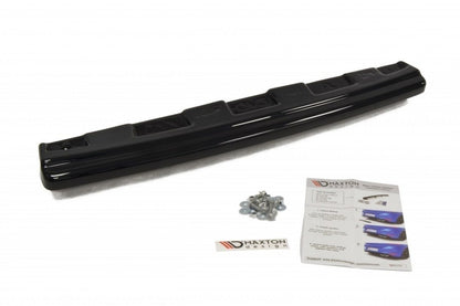 Mittlerer Diffusor Heck Ansatz für Mitsubishi Lancer Evo X im DTM LOOK schwarz matt