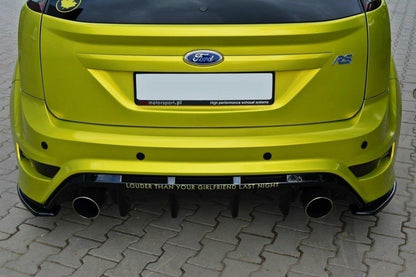 Heck Ansatz Flaps Diffusor für FORD FOCUS MK2 RS schwarz matt