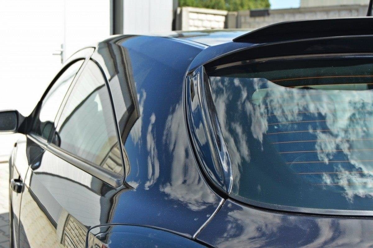 HECK SEITE Spoiler CAP für OPEL ASTRA H (FOR OPC / VXR) schwarz Hochglanz