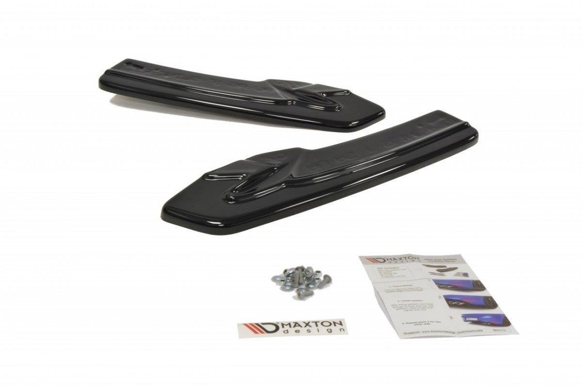 Heck Ansatz Flaps Diffusor für Audi A5 S-Line 8T FL Coupe schwarz matt