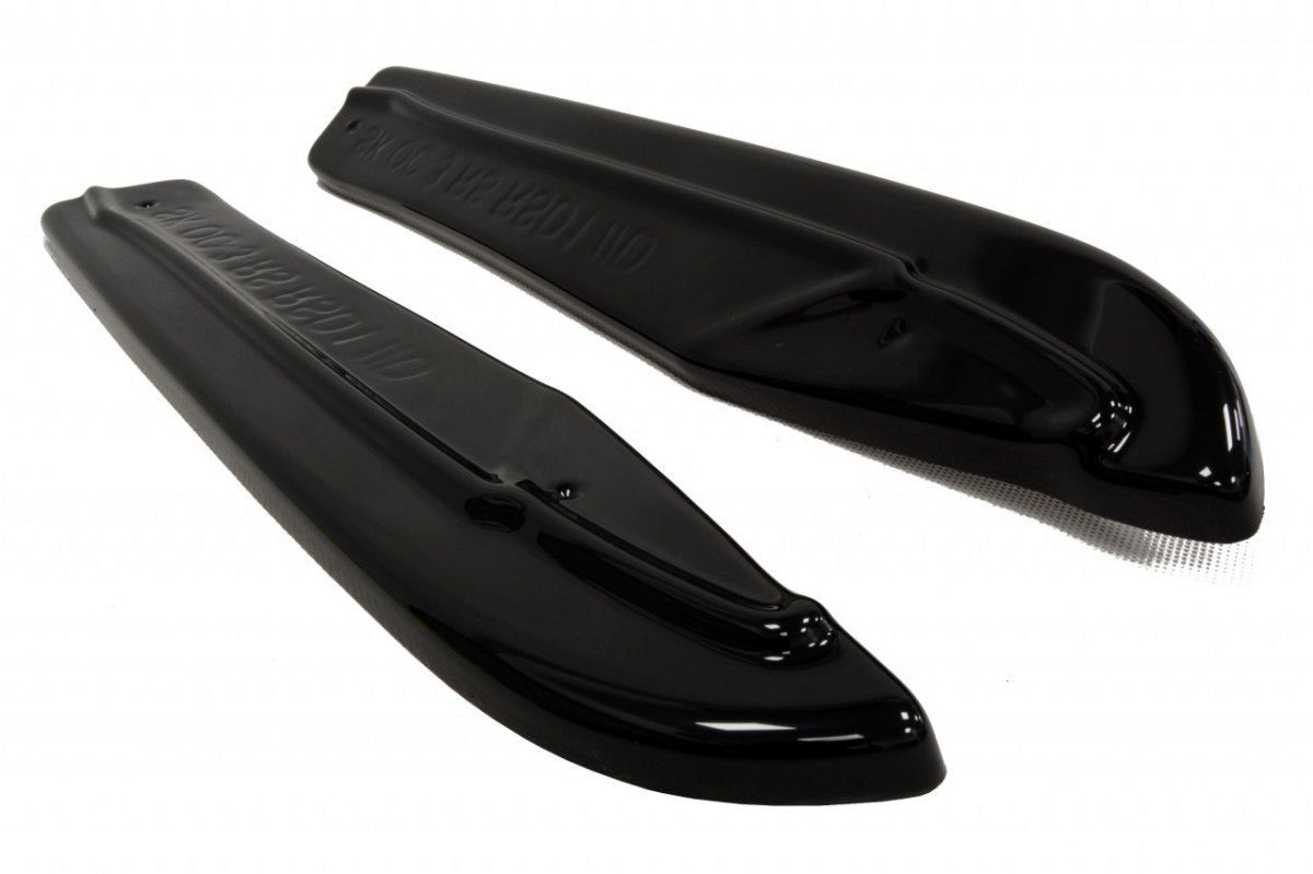 Heck Ansatz Flaps Diffusor für SKODA OCTAVIA III RS PREFACE/FACELIFT schwarz matt