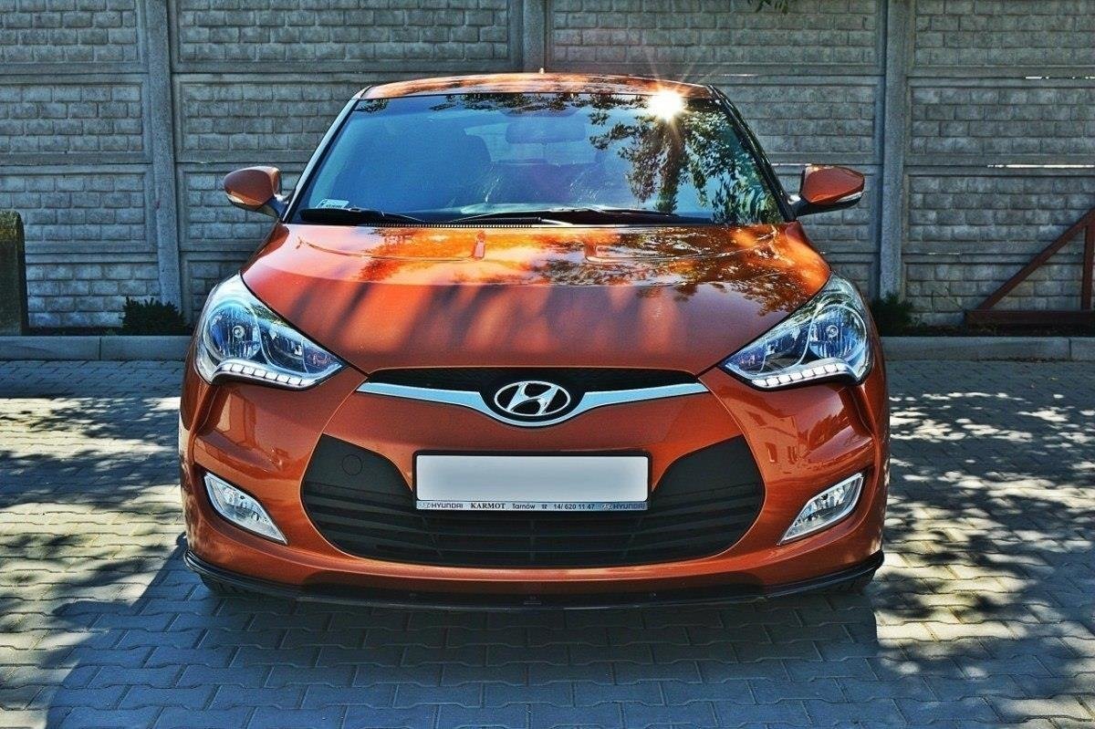 Front Ansatz für Hyundai Veloster schwarz matt